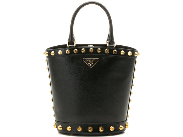 楽天市場】PRADA プラダ バッグ ショルダーバッグ スタッズ2wayバケツ 