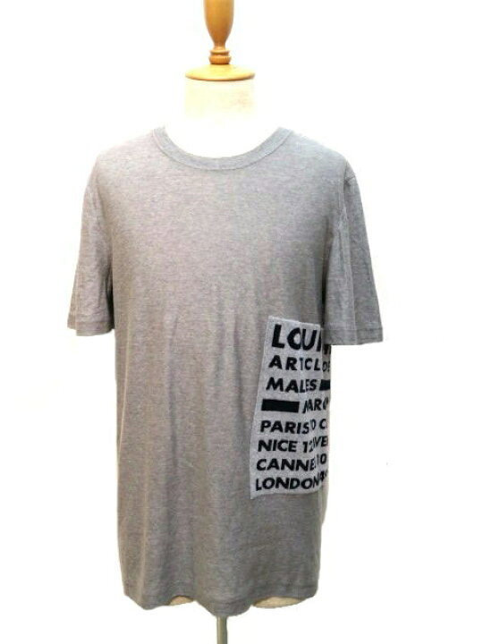 楽天市場】LOUIS VUITTON ルイヴィトン Tシャツ メンズ XXL グレー 