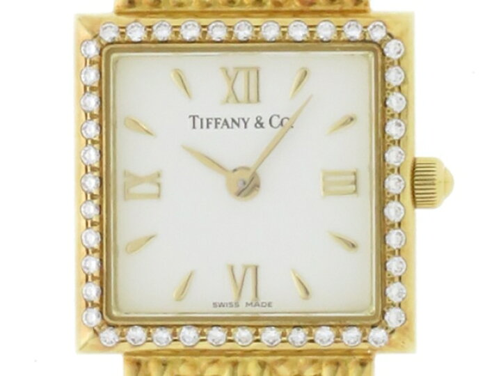 楽天市場】TIFFANY＆CO ティファニー 時計 スクエア・ダイヤベゼル 白 