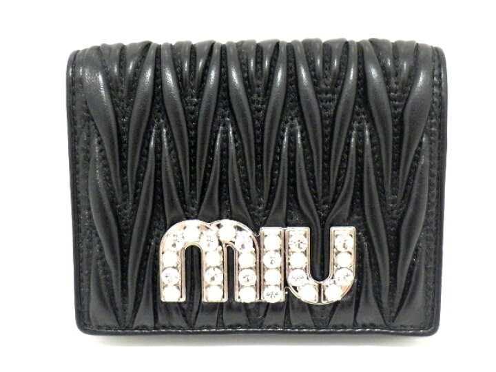 楽天市場】miu miu ミュウミュウ サイフ・小物 二つ折財布 マテラッセ  