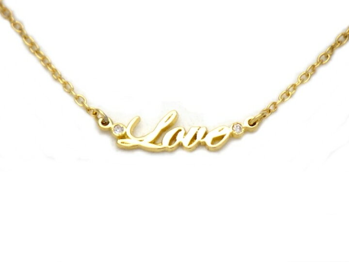 楽天市場】AHKAH アーカー プチエクリチュール LOVE ネックレス ロゴ 