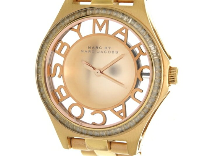楽天市場 Marc By Marc Jacobs マークバイマークジェイコブス 時計 ヘンリースケルトン ステンレススチール ピンクゴールドメッキ 86 5g 432 中古 大黒屋 質屋 大黒屋