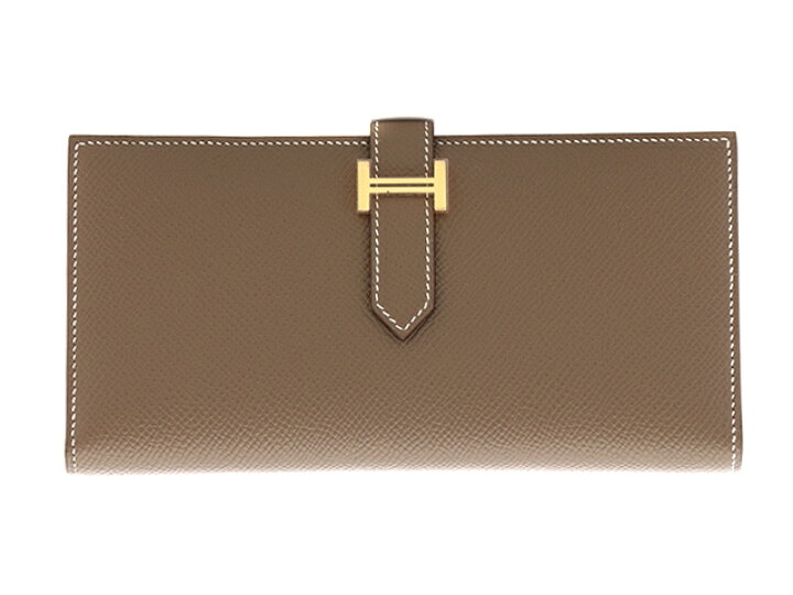 楽天市場】[送料無料]HERMES 長財布 ベアンスフレ エトゥープ GP金具  