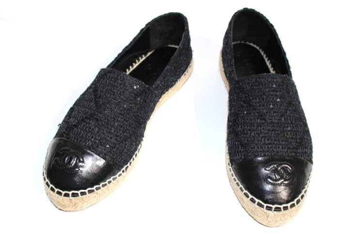 楽天市場】CHANEL シャネル エスパドリーユ レディース 37 約23.5cm  