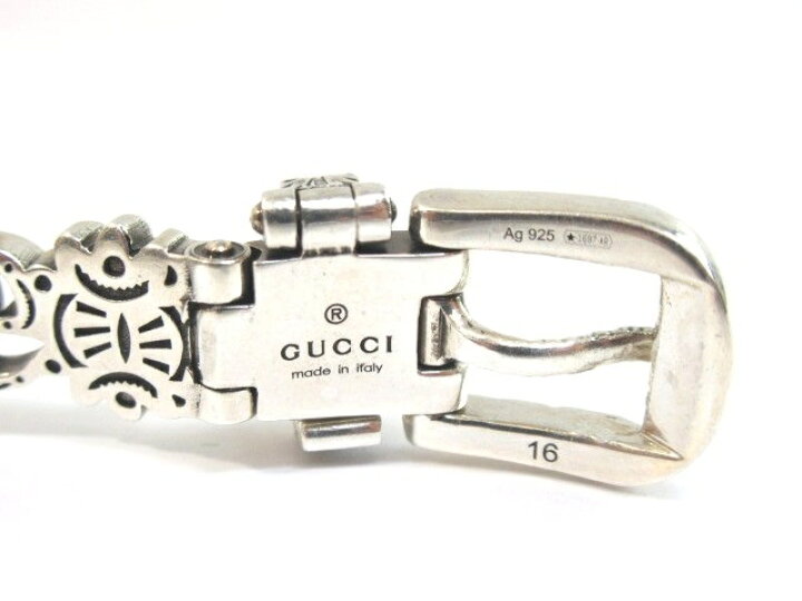 楽天市場】【送料無料】GUCCI グッチ ダブルGフラワーブレスレット SV 