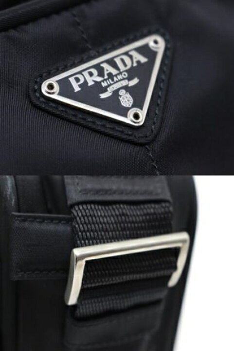 楽天市場】PRADA プラダ ショルダーバッグ ブラック ナイロン B7560 