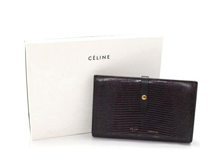 楽天市場】CELINE セリーヌ 長財布 ラージストラップウォレット 