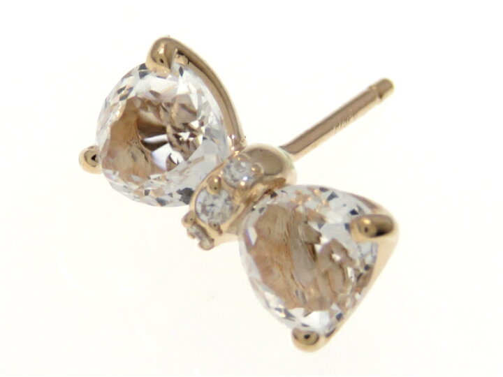 楽天市場】Ponte Vecchio ポンテヴェキオ ピアス リボン K18PG ピンク  