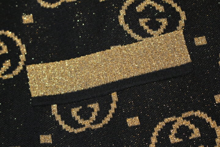 楽天市場】GUCCI グッチ カーディガン レディース M ブラック ゴールド 