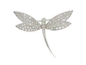 Van Cleef & Arpels　ヴァンクリーフ&アーペル　ミニダフネブローチ　WG　ホワイトゴールド　ダイヤモンド　9.1g　2143000730770　【200】