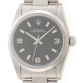 【クーポン利用で最大30,000円OFF！】ROLEX ロレックス オイスターパーペチュアル31 77080 腕時計 ステンレススチール ブラック369文字盤 自動巻き レディース Y番2003年正規品【中古】472