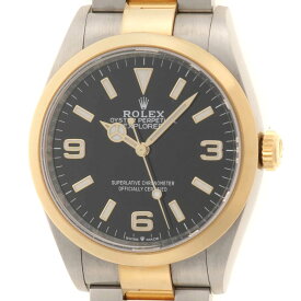 ROLEX ロレックス エクスプローラー1 36 124273 腕時計 ステンレススチール/K18イエローゴールド ブラック文字盤 自動巻き メンズ 2022年正規品【中古】472