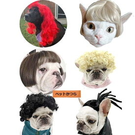 7/15まで 最大(P22倍＋20％OFF) 犬 猫 ハロウィン カツラ コスプレ パーマ アフロ おもしろグッズ 変装 フレンチブルドッグ ペット服 服 可愛い 猫服 犬用 面白い コスチューム 小型犬 中型犬 大型犬 変身服 出掛け 撮影道具