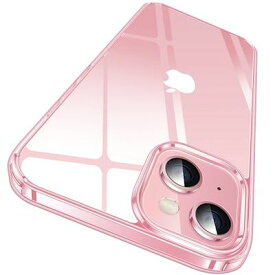 CASEKOO iPhone 15 用 ケース クリア 耐衝撃 米軍MIL規格 黄変防止 ストラップホール付き 6.1インチ カバー ワイヤレス充電対応 2023年新型 アイフォン 15 用 ケース(ピンク)
