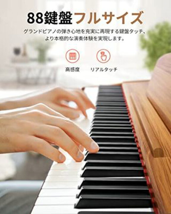 楽天市場】Donner 電子ピアノ 88鍵 ハンマーアクッション鍵盤 3本 