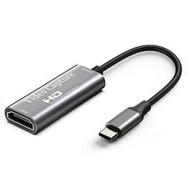 Chilison HDMI キャプチャーボード ゲームキャプチャー USB Type C ビデオキャプチャカード 1080P60Hz ゲーム実況生配信、画面共有、録画、ライブ会議に適用 小型軽量 Nintendo Switch、Xbox One、OBS Studio対応 電源不要