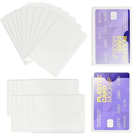 Forahome カード保護ケース カードケース 20枚セット 横型と縱型 半透明 icカードケース クレジットカード保護 クレジット カード ホルダー カード取り出しやすい 防水 防塵 防磁 読取エラー防止 耐用性 (半透明)