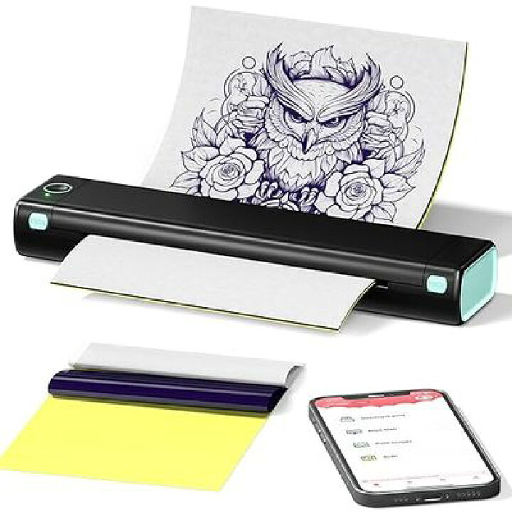 楽天市場】Itari M08F tattoo printer タトゥー用紙10枚付属 モバイル 