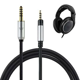 okcsc TCHD518 ヘッドホンケーブル リケーブル イヤホン・ヘッドホン用 SENNHEISER用 HD598・HD558・HD518・HD598 Cs・HD599に適合 OFC 4芯 長さ2.0m 4.4mm