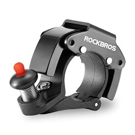 ROCKBROS 自転車 ベル サイクルベル 隠れ式 目立たない 軽量 大音量 爽やかな音色 アルミニウム合金 錆びにくい ミニベル 大人 子供 リング型 ロードバイク/マウンテンバイク/クロスバイク等に対応 ハンドル内径約22.2mm対応 ブラック