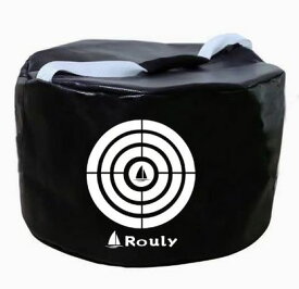 Rouly ユニセックス ゴルフ インパクトバッグ ゴルフスイング 練習器具 スマッシュバッグ ショット位置確認 室内 室外用 練習用バッグ 防水 耐久性 (黒)