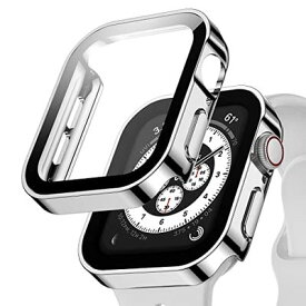 Singiuzoo Apple Watch 用 防水ケース 45mm 44mm 41mm 40mm アップルウォッチ ケース 3D直角エッジデザイン 保護 アップルウォッチ Series 6/SE/5/4 カバー ガラスフィルム 一体型 高透過率 硬度9H 一体型 光沢 軽量 全面保護 頑丈 耐衝撃 装着簡単 iwatch (44mm,光沢の