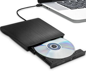 外付けdvdドライブ USB 3.0 type-c CD/DVD読込み・録画込み・書込 CD/DVDプレーヤー 外付け光学ドライブ 外付CD・DVDドライブ PC外付けドライブ ポータブルドライブ CD/DVDドライブ ノートパソコン DVD±RW CD-RW USB3.0/2.0 高速 静音 超スリム 薄型 コンパクト Window