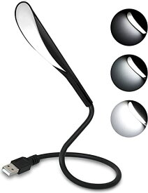 LEDBOKLI USBライト led読書ライト DC5V 2.8W 14LED個ビーズ 3段階調光 タッチスイッチ 手元ライト 明るい USBランプ フレキシブルタイプ 軽量 ブラック車用 イルミネーション
