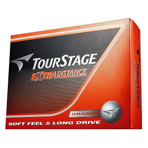 ゴルフボール TOURSTAGE エクストラディスタンス 1ダース( 12個入り) オレンジ TEOX
