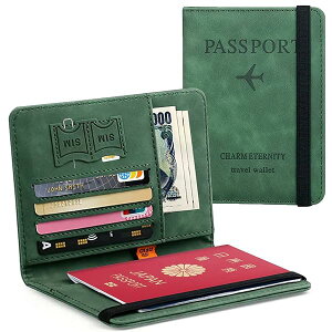 パスポートケース スキミング防止 パスポートカバー 多機能収納ポケット パスポート カードケース ラベルウォレット 高級PUレザー 軽量 コンパクト おしゃれ 海外旅行 旅行用品 透明パスポ