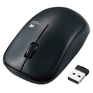 ���C�����X�}�E�X ENELO M-IR07DRSKBK �R�� �É� �d�r������2.5�N 3�{�^�� �u���b�N