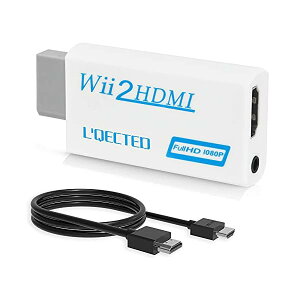 Wii To HDMI ϊA_v^(1.5M HDMIڑP[ut܂) WiipHDMI Ro[^[480p/720p/1080pɕϊ 3.5mmI[fBI-HDMIڑWii1080pɕϊo-wii hdmiϊA_v^[