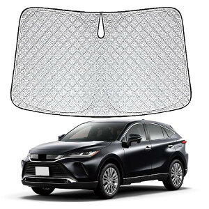 トヨタ ハリアー 80系 専用サンシェード 車 フロント 2020.6〜現行 TOYOTA Harrier 80 MXUA8# AXUH8# フロントガラス用 UVカット 日よけ 車中泊 遮光 断熱 折り畳み式 トハリアー80系専用アクセサリー カ