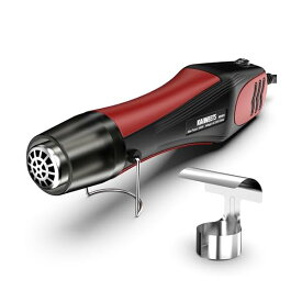 450W エンボスヒーター 小型ヒートガン 250℃-450℃ 2段階調温可能 急速加温 フェンダー曲げ 収縮チューブ シュリンク包装 塗装の乾燥 塩ビの溶接 補修 熱処理用ハンディ熱風機 ノズル付属