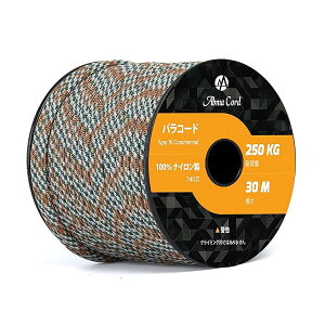 �p���R�[�h 4mm 7�c 30m �ω׏d250kg�i550lbs�j ���� �e���g���[�v �K�C���[�v �A�N�Z�T���[ �L�����v �T�o�C�o�� �A�E�g�h�A�p