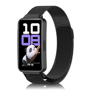 �o���h Huawei Band 10/Band 9/Band 8 �Ή� �����o���h �X�e�����X�| ���C�t�� �X�|�[�c�o���h �}�O�l�b�g�� ������� ���߉\ �����x���g �X�g���b�v Huawei Band 10/9/8 �p (�u���b�N)