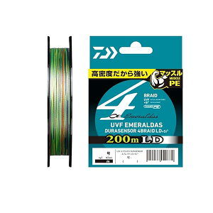 PEライン UVFエメラルダスデュラセンサーLD+Si2 0.4号 200m 5カラー