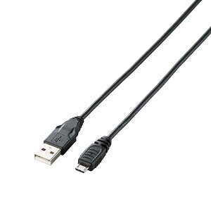 USB�P�[�u�� �ymicroB�z USB2.0 (USB A �I�X to microB �I�X) PlayStation4�Ή� 1m �u���b�N U2C-AMB10BK