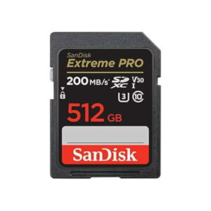 (TfBXN) 512GB Extreme PRO SDXC UHS-I [J[h - C10AU3AV30A4K UHDASDJ[h- SDSDXXD-512G-GN4IN
