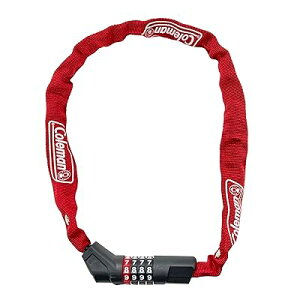 自転車用 サイクルロック カギ 4桁 ダイヤル チェーンロック スリーブ入り