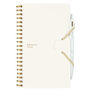 ノート ソフトリングノート Penott B6 変形 5mm方眼 白 ス-SP147S5-W