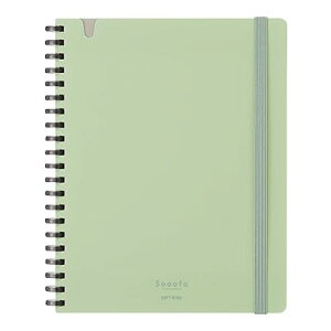 ノート ソフトリングノート Sooofa B6 変形 4mm方眼 緑 ス-SV748S4-G