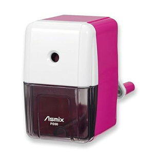 アスカ 鉛筆削り らくらくあんしんけずりきミニ PS90P ピンク 芯の太さが選べる