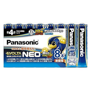 エボルタNEO 単4形アルカリ乾電池 8本パック LR03NJ/8SW