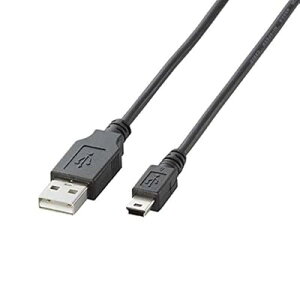 USB�P�[�u�� �yminiB�z USB2.0 (USB A �I�X to miniB �I�X) �m�[�}�� 1m �u���b�N U2C-M10BK