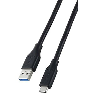 usb c P[u 1m Type-C to USB-A USB3.2 }[d 5Gbps 15W yiPhone/Xperia/Galaxy/iPad/MacBook ȂǂɑΉz ubN MPA-ACEC5G10BK