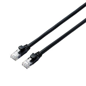 LAN�P�[�u�� CAT6A 3m �ܐ܂�h�~�R�l�N�^ �X�^���_�[�h �u���b�N LD-GPA/BK3