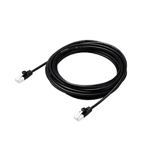 LAN�P�[�u�� CAT6A 5m �c�����܂�Ȃ� �ܐ܂�h�~�R�l�N�^ ���炩 �u���b�N ECLD-GPAYTBK50