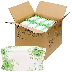こころ想い 大人用 トイレに流せる おしりふき 80枚×3P / 丈夫なシートでしっかり拭ける/日本製/無香料/ヒアルロン酸配合