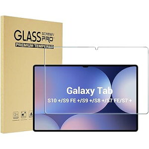 [2���Z�b�g] Galaxy Tab S10+ /S9+ /S9 FE+ /S8+ /S7 FE /Tab S7 Plus 12.4�h �t���ی�t�B�����A�����K���X �X�N���[���v���e�N�^�[ �K�p�@��: 12.4�C���` Galaxy Tab S10+